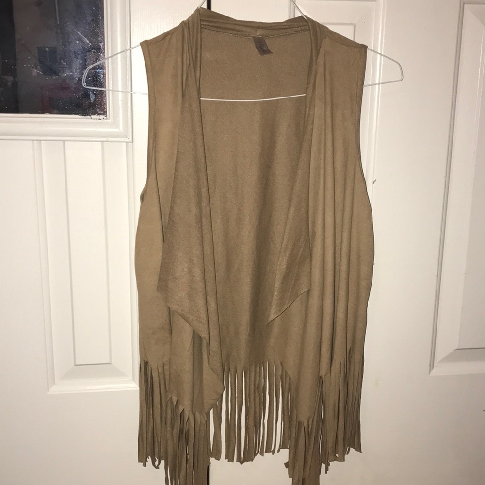 Boho fringed vest